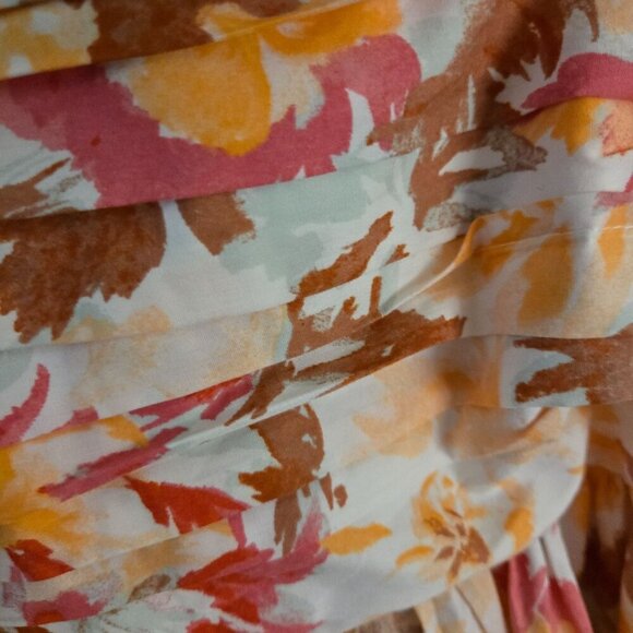 Abercrombie & Fitch NWT Ruched Bodice Empire Waist Puff Sleeve Dress Size XLp - Picture 6 of 10